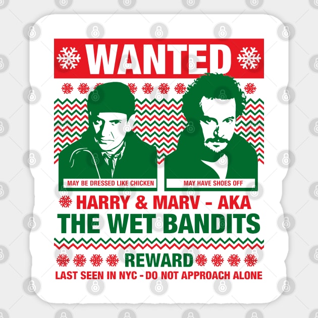 The Wet Bandits // Ugly Christmas Sticker by Tv Moments